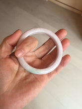 Load image into Gallery viewer, 54mm Certified Type A 100% Natural sunny green/white/purple Jadeite Jade bangle BL6-0372