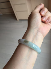 Load image into Gallery viewer, 53mm certified 100% natural Type A light green brown jadeite jade bangle AX133-7691