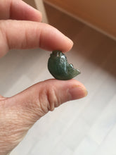 Load image into Gallery viewer, 100% Natural type A clear/ sunny green/ purple jadeite jade 3D fish Pendant BL71