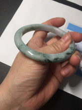 Load image into Gallery viewer, 58mm 100% natural type A certified dark green/purple jadeite jade bangle B120-3024