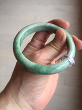 Load image into Gallery viewer, 56.5mm Certified Type A 100% Natural sunny green Jadeite Jade bangle AU7-4441
