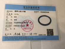 Load image into Gallery viewer, 51.9mm certified Type A 100% Natural dark green/black/gray Guatemala slim round cut Jadeite bangle PH181-2446