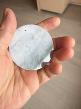 Load image into Gallery viewer, 100% Natural type A white light purple happy buddha jadeite Jade pendant AA27