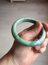 Load image into Gallery viewer, 56.5mm Certified Type A 100% Natural sunny green Jadeite Jade bangle AU7-4441