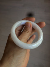 Load image into Gallery viewer, 52.9mm 100% natural Type A light purple/white jadeite jade bangle K109-8010