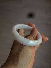 Load image into Gallery viewer, 52.9mm 100% natural Type A light purple/white jadeite jade bangle K109-8010