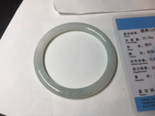 Load image into Gallery viewer, Shopify only 5385mm Certified 100% natural Type A light green white jadeite jade bangle AX135-0224 add on item