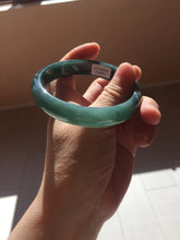 Load image into Gallery viewer, 60.6mm Certified Type A 100% Natural dark green/blue/gray/black Guatemala Jadeite bangle Pb280-0691