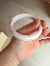 Load image into Gallery viewer, 57.5mm Certified Type A 100% Natural sunny green/white/purple Jadeite Jade bangle BL5-0369