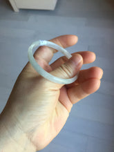 Load image into Gallery viewer, 50mm Certified Type A 100% Natural icy watery light purple green white slim Jadeite Jade bangle PJ55-2049