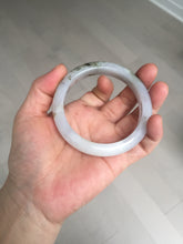 Load image into Gallery viewer, 57.5mm Certified Type A 100% Natural icy watery white purple black brown Jadeite Jade bangle H156-7041
