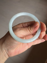 Load image into Gallery viewer, Shopify only 5385mm Certified 100% natural Type A light green white jadeite jade bangle AX135-0224 add on item