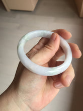 Load image into Gallery viewer, 56.3mm certified 100% natural type A icy watery green/purple jadeite jade bangle AR114-3556