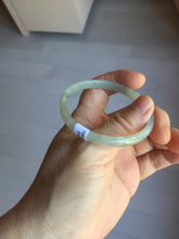 Load image into Gallery viewer, 50mm Certified Type A 100% Natural icy watery light purple white slim Jadeite Jade bangle PJ54-2048