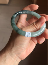 Load image into Gallery viewer, 57mm Certified type A 100% Natural light green blue purple gray black Jadeite bangle PB275-2747