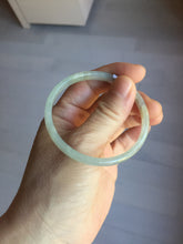 Load image into Gallery viewer, 50mm Certified Type A 100% Natural icy watery light purple white slim Jadeite Jade bangle PJ54-2048