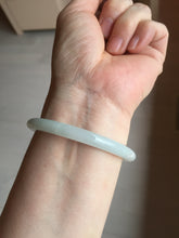 Load image into Gallery viewer, Shopify only 5385mm Certified 100% natural Type A light green white jadeite jade bangle AX135-0224 add on item