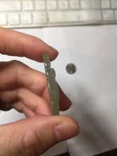 Load image into Gallery viewer, Type A 100% Natural Icy Watery Light Green gray (淡油冰)Jadeite Jade Greatest of All Time Goat Pendant PC229