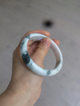 Load image into Gallery viewer, 59.5mm Certified 100% natural type A green white/light purple jadeite jade bangle AT86-9566