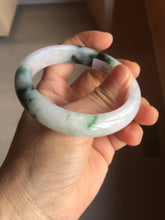 Load image into Gallery viewer, 56mm certified 100% natural type A sunny green/dark green/purple/white jadeite jade bangle PF19-3425