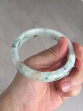 Load image into Gallery viewer, 57.7mm certified Type A 100% Natural light green/red/white Jadeite Jade bangle BP17-8109