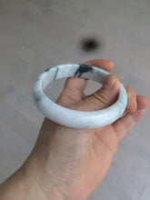 Load image into Gallery viewer, 59.5mm Certified 100% natural type A green white/light purple jadeite jade bangle AT86-9566