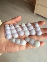 Load image into Gallery viewer, Type A 100% Natural white/green/purple Four Seasons Fortune Beans jadeite jade pendant group BK101