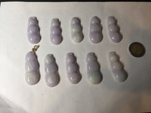 Load image into Gallery viewer, Type A 100% Natural white/green/purple Four Seasons Fortune Beans jadeite jade pendant group BK101