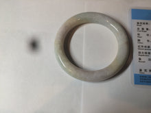 Load image into Gallery viewer, 57.8mm certified 100% natural type A light sunny green/purple/yellow chubby round cut jadeite jade bangle BF36- 9222