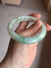Load image into Gallery viewer, 55.5mm Certified 100% natural Type A fresh green yellow orange jadeite jade bangle BN1-6331
