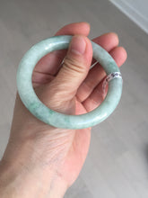 Load image into Gallery viewer, 53.3mm certified natural 100% natural Type A light green round cut jadeite jade bangle BP19-5001