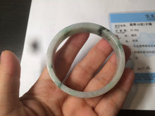 Load image into Gallery viewer, 51.7mm Certified type A 100% Natural sunny green/purple square Jadeite Jade bangle AZ56-7274
