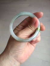 Load image into Gallery viewer, 50.5mm Certified Type A 100% Natural icy green brown oval Jadeite Jade bangle E55-3561