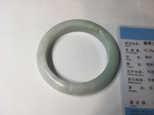 Load image into Gallery viewer, 53.5mm certified 100% natural Type A sunny green/white jadeite jade bangle BM41-8047