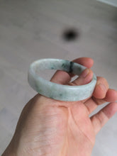 Load image into Gallery viewer, 51.7mm Certified type A 100% Natural sunny green/purple square Jadeite Jade bangle AZ56-7274