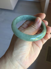 Load image into Gallery viewer, 53.6mm Certified Type A 100% Natural black/dark green/gray Jadeite bangle PJ51-2855