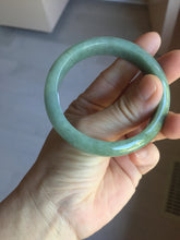 Load image into Gallery viewer, 53.6mm Certified Type A 100% Natural black/dark green/gray Jadeite bangle PJ51-2855