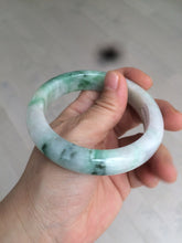 Load image into Gallery viewer, 57.5mm Certified 100% natural Type A sunny green/purple jadeite jade bangle AY50-4124