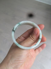 Load image into Gallery viewer, 51.7mm Certified type A 100% Natural sunny green/purple square Jadeite Jade bangle AZ56-7274