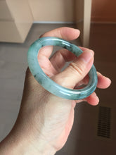 Load image into Gallery viewer, 55mm Certified type A 100% Natural light green blue purple gray black Jadeite bangle PB274-2748