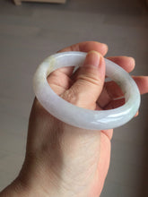 Load image into Gallery viewer, 55mm certified 100% natural type A white/green/black/purple jadeite jade bangle AU42-8152