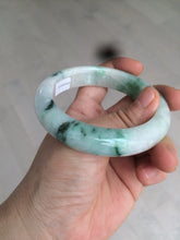 Load image into Gallery viewer, 57.5mm Certified 100% natural Type A sunny green/purple jadeite jade bangle AY50-4124