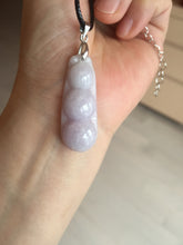 Load image into Gallery viewer, Type A 100% Natural white/green/purple Four Seasons Fortune Beans jadeite jade pendant group BK101