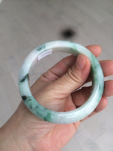Load image into Gallery viewer, 57.5mm Certified 100% natural Type A sunny green/purple jadeite jade bangle AY50-4124