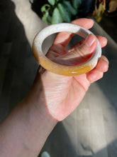 Load image into Gallery viewer, 55mm 100% natural beige yellow pink round cut Coral Jade (珊瑚玉) bangle SY37