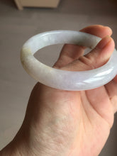 Load image into Gallery viewer, 55mm certified 100% natural type A white/green/black/purple jadeite jade bangle AU42-8152