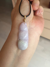 Load image into Gallery viewer, Type A 100% Natural white/green/purple Four Seasons Fortune Beans jadeite jade pendant group BK101