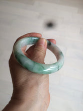 Load image into Gallery viewer, 57.5mm Certified 100% natural Type A sunny green/purple jadeite jade bangle AY50-4124