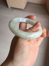 Load image into Gallery viewer, 54.7mm Certified 100% natural Type A fresh sunny green white jadeite jade bangle BN3-6337