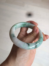Load image into Gallery viewer, 57.5mm Certified 100% natural Type A sunny green/purple jadeite jade bangle AY50-4124